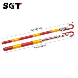 Barra de remolque Asistencia de avería de remolque de 5 toneladas Barra de remolque de 5000kg con amortiguación, recuperación de poste de barra de remolque de acero de 175cm - Product Image 3