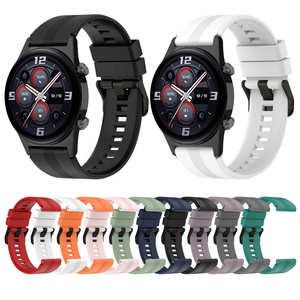 Bracelet en silicone pour <span class=keywords><strong>Honor</strong></span> Watch GS <span class=keywords><strong>Pro</strong></span>/GS3/<span class=keywords><strong>4</strong></span> <span class=keywords><strong>Pro</strong></span>/Magic Watch 2 Bracelet de montre intelligente Accessoires de bracelet de montre de sport - Product Image 1