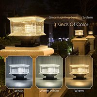 Lampe solaire de jardin étanche monocristalline Xiuben Lighting pour portail et pilier