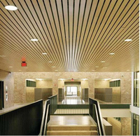 Le plafond linéaire certifié CE couvre de tuiles la conception suspendue fantastique de plafond de bande en métal élégant