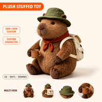 Sac à dos en toile Capybara randonneur en peluche, compagnon idéal pour les clubs de randonnée et les souvenirs – Approvisionnement direct
