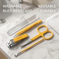 Ensemble d'outils de soin des ongles portable pour la maison et les voyages, ensemble de manucure et de pédicure, kit de soins de beauté, coffret cadeau