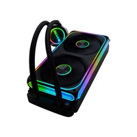 Ventilateur de refroidissement ARGB intégré Manmu 240 pour châssis d'ordinateur, refroidisseur de processeur, radiateur, ventilateur de boîtier de jeu coloré, réversible