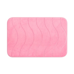 Bathroom Accessory Washable Floor <strong>Mat</strong> Water Absorbent <strong>Curved</strong> <strong>Bath</strong> <strong>Mat</strong> Non Slip <strong>Bath</strong> <strong>Mats</strong> - Product Image 1