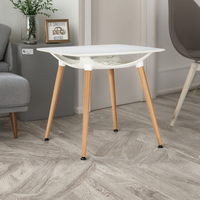 Meubles de salle à manger Table basse en MDF de qualité supérieure Mobilier de restaurant bistro Rangement durable Table basse polyvalente