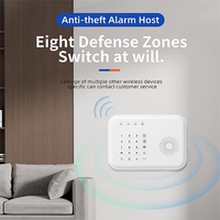Système d'alarme anti-intrusion intelligent Tuya pour la maison, capteur intelligent ABS portable, sans fil 433 MHz, filaire GSM 4G, batterie de secours intelligente