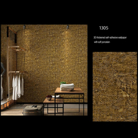 Panneau mural XEP insonorisant moderne 60*60cm en pierre douce imitation brique, à coller
