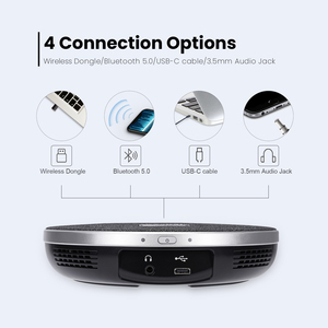 Tongveo Video Conferencing Kit 12X Optischer Zoom USB3.0 HD-M1 4K PTZ Konferenz kamera Wireless BT Speaker phone - Product Image 5