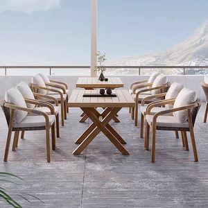<span class=keywords><strong>Tavolo</strong></span> da pranzo all'aperto <span class=keywords><strong>in</strong></span> <span class=keywords><strong>Teak</strong></span> e sedia Set per cortile giardino o Villa mobili esterni durevoli - Product Image 5