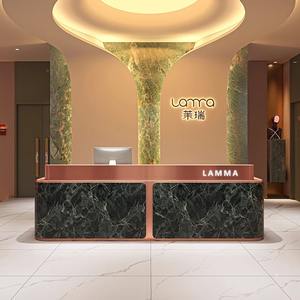 Mostrador de Recepción Moderno <span class=keywords><strong>y</strong></span> Minimalista para Hotel, Empresa, Salón de Belleza, Estudio de Yoga, Club, con Superficie de Mármol - Product Image 3