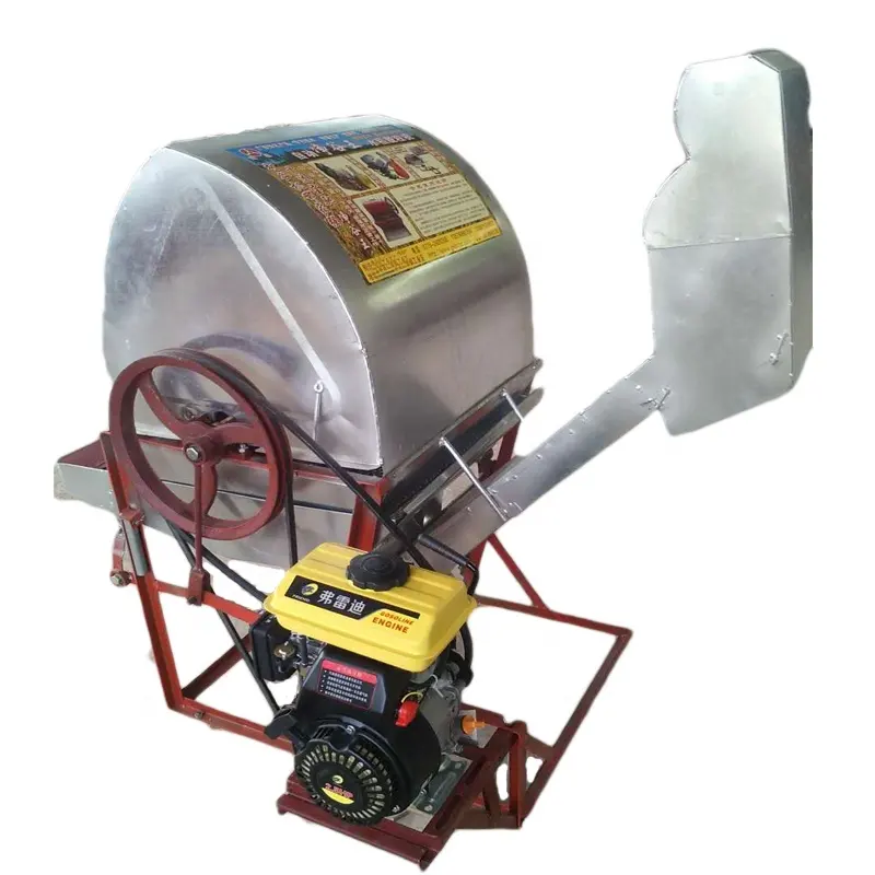 Made in china cheap and small portable rice paddy thresher machine with gasoline engine