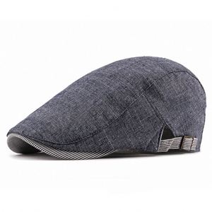 หมวกแก๊ปทรงคลาสสิค Ivy Hat สุดฮิต ปรับขนาดได้ เหมาะสำหรับผู้ชายและผู้หญิง ทำจากผ้าฝ้ายลินิน ใส่สบายในช่วงฤดูร้อน - Product Image 4