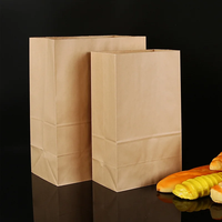 Prix de gros d'usine KM Sacs en papier alimentaire brun uni SOS sans poignées toutes tailles