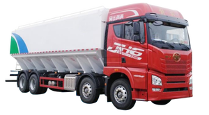 Jieang รถบรรทุกแช่เย็นโมเดลรถที่มีตัวถังและรถพ่วงสำหรับขนส่งสินค้าที่เน่าเสียง่าย - Product Image 4