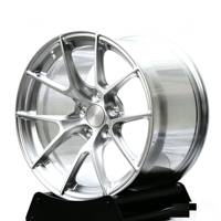Jantes forgées concaves personnalisées VS-5RS, finition argent brossé, légères, pour voitures de course Corvette C6 C8 Z06 Corvette C7 Stingray Z51 ZR1