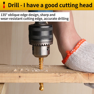Auger <b>Drill</b> <b>Bits</b> 6mm Carbide Round Shank For <b>Wood</b> Drilling Expansion Hole Making 6Pcs Set - Product Image 3