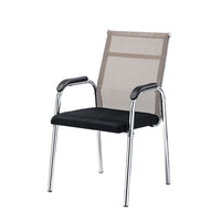 Chaise de conférence en maille pour réunions de bureau, chaise de formation moderne pour personnel, personnalisation de mobilier sur mesure, vente en gros