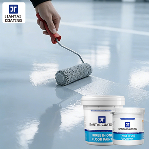 สารเคลือบพื้นโรงงานป้องกันการลื่นไถลและทนต่อการสึกหรอ สารเคลือบพื้นอีพ็อกซี่ที่ทนทาน สารเคลือบพื้นซีเมนต์ - Product Image 1