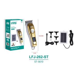 ปัตตาเลี่ยนตัดผมพลังงานแสงอาทิตย์ Winning Star รุ่น LFJ-262-ST ตัวเครื่องโลหะ ชาร์จผ่าน USB ใช้ในบ้าน ความเร็ว 7000-9000 รอบต่อนาที - Product Image 1