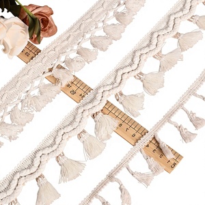 Accessoires <span class=keywords><strong>de</strong></span> garniture tissée <span class=keywords><strong>de</strong></span> style ethnique faits à la main avec <span class=keywords><strong>perles</strong></span> <span class=keywords><strong>de</strong></span> sequins en coquillage pour vêtements, vêtements d'intérieur, chapeaux, garniture en dentelle <span class=keywords><strong>de</strong></span> coton personnalisée - Product Image 3