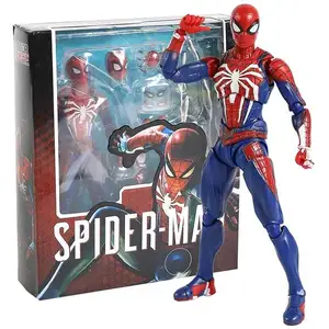 スパイダーマンアクションフィギュアアップグレードスーツおもちゃPS4ゲームエディションおもちゃコレクタブル14.5cm