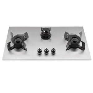 موقد غاز مدمج عالي الكفاءة بشعلتين من الفولاذ المقاوم للصدأ يعمل بالغاز الطبيعي والغاز المسال موفر للطاقة لمطابخ تقديم الطعام - Product Image 1