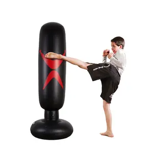 Custom Design LOW MOQ PVC Inflatable Kids punching bag inflatable box punch bag