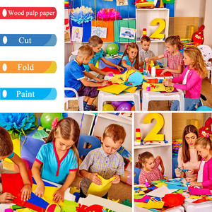 A3 A4 feuilles artisanales colorées pour bricolage, carton d'école pour enfants, <span class=keywords><strong>dessin</strong></span> à la main, fleurs, <span class=keywords><strong>animaux</strong></span>, motif étoile, papier <span class=keywords><strong>origami</strong></span> - Product Image 6