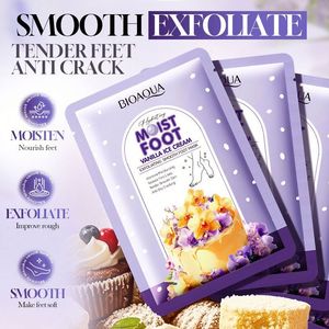 Nuova maschera esfoliante per piedi al profumo di <span class=keywords><strong>gelato</strong></span> alla vaniglia, per l'autunno, migliora la pelle secca, facilmente assorbibile, prodotti per la cura della pelle illuminanti. - Product Image 2