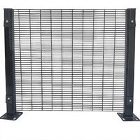 Clôture anti-escalade haute sécurité AEOMESH 358, design à vue dégagée, en acier galvanisé électrique, hauteur 1,83 m, prix usine