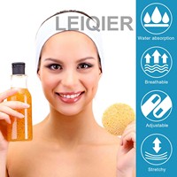 Bandeau de Spa Personnalisé avec Logo, Serviette de Maquillage et de Soins du Visage, Bandeau Réglable en Tissu Doux pour le Lavage du Visage et la Douche