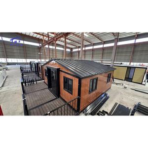 Nouvelle conception de maison conteneur extensible de 20 pieds et 40 pieds, villa préfabriquée, appartement, maison à ossature métallique portable avec couloir - Product Image 1