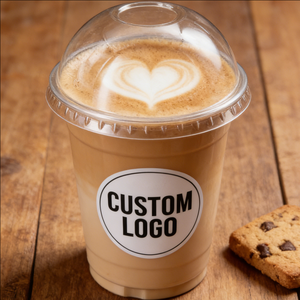 Vasos de Plástico para Café Helado con Tapas de 16 oz y 32 oz, con Logotipo Personalizado, para Café - Product Image 1