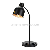 Lampe chauffante électrique noire pour aliments, chauffe-plat individuel pour frites, cafétéria, buffet, réceptions