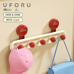 Tablero de gancho de succión UFORU y ganchos de toalla de <span class=keywords><strong>pared</strong></span> bonitos y modernos ganchos de <span class=keywords><strong>pared</strong></span> para colgar ropa - Product Image 1