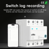 Interruptor Inteligente WiFi EWeLink de 63A 3P+N para Riel DIN, 3 Relés, Temporizador/Conteo Regresivo/Temporizador Recurrente, Control por Voz, AC3X110V/3X230V