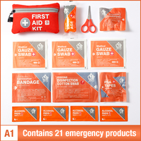 Kit de survie pour appareils de premiers soins tactiques Just Go pour le camping, la randonnée et le sac SOS d'urgence en plein air
