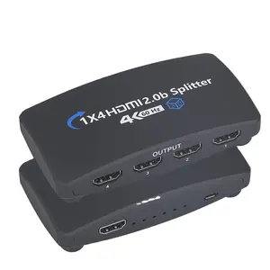 HDCP 2.3 1x4 1 in 4 Out 4k 60hz 1 to 4 HDMI Splitter HDCP2.2 HDMI 2.0 Splitter Support Scalar For apple TV PS4