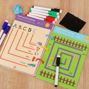 Cahier d'exercices pratiques pour apprendre à écrire aux tout-petits : contrôle du stylo et traçage, effaçable à sec - Product Image 4