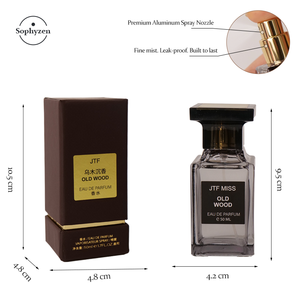 Sophyzen Premium 50ml Eau de Parfum Pure Royal Amber Oud Wood Sandalwood Woody Inspire Long Lasting Bottle Spray Parfum Unisexe - Product Image 2