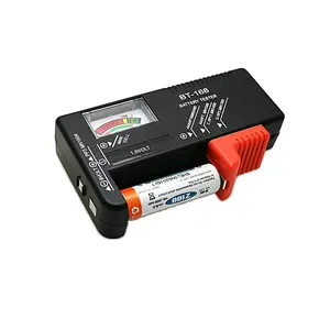 Probador de batería BT168 AA/AAA/C/D/9V/1,5 V, pantalla Universal, medidor de batería con código de color, indicador de voltímetro