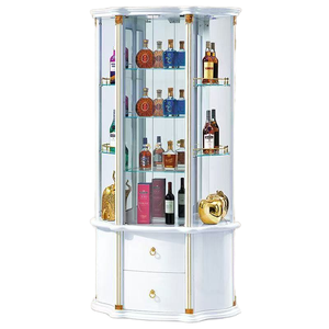 Cave à Vin Murale en Verre de Style Européen, Buffet de Salle à Manger, Rangement, Vitrine de Salon, Étagère Élégante pour la Maison - Product Image 1