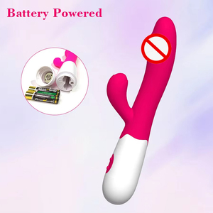Vibrador Recargable por USB Varita Mágica de Conejo Punto G Estimulador de Clítoris Masajeador Doble Motor Dildo Juguetes Sexuales para Mujer - Product Image 2