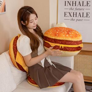 Coussins et oreillers géants personnalisés en forme de cheeseburger, coussin en peluche doux en forme de hamburger pour la décoration intérieure et les textiles de maison - Product Image 3