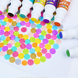 可洗油漆标记儿童diy工艺油漆圆点标记艺术用品海绵涂抹瓶涂鸦标记绘画玩具 - Product Image 5
