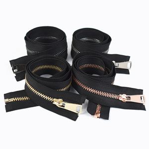 Meetee ZA447 5 #16/18/20/25/30/35/40/45/<span class=keywords><strong>50</strong></span>/60/70/80cm chaussures poche vers le bas vêtements <span class=keywords><strong>fermeture</strong></span> à glissière verrouillage automatique fermetures à glissière en alliage - Product Image 6