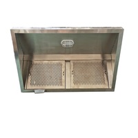 Hotte de cuisine professionnelle Guanbai en acier inoxydable pour la restauration, avec revêtement autonettoyant modulaire
