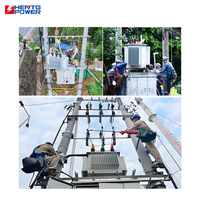 HENTG Power Factor Direct 500KVA Equipo de distribución de energía Transformador reductor 6.3KV Voltaje de entrada Transformador trifásico