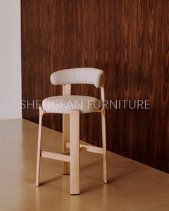 Sedia da Pranzo/Bar in Legno Massello Classica con Braccioli, Imbottita e Confortevole, Fornita dal Produttore per Sala da Pranzo e Cucina - Product Image 2