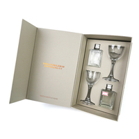 Caja de Regalo de Lujo para Vino y Whisky, Hecha con Materiales Reciclados, con Grabado Personalizado, Empaque de Cartón Plegable